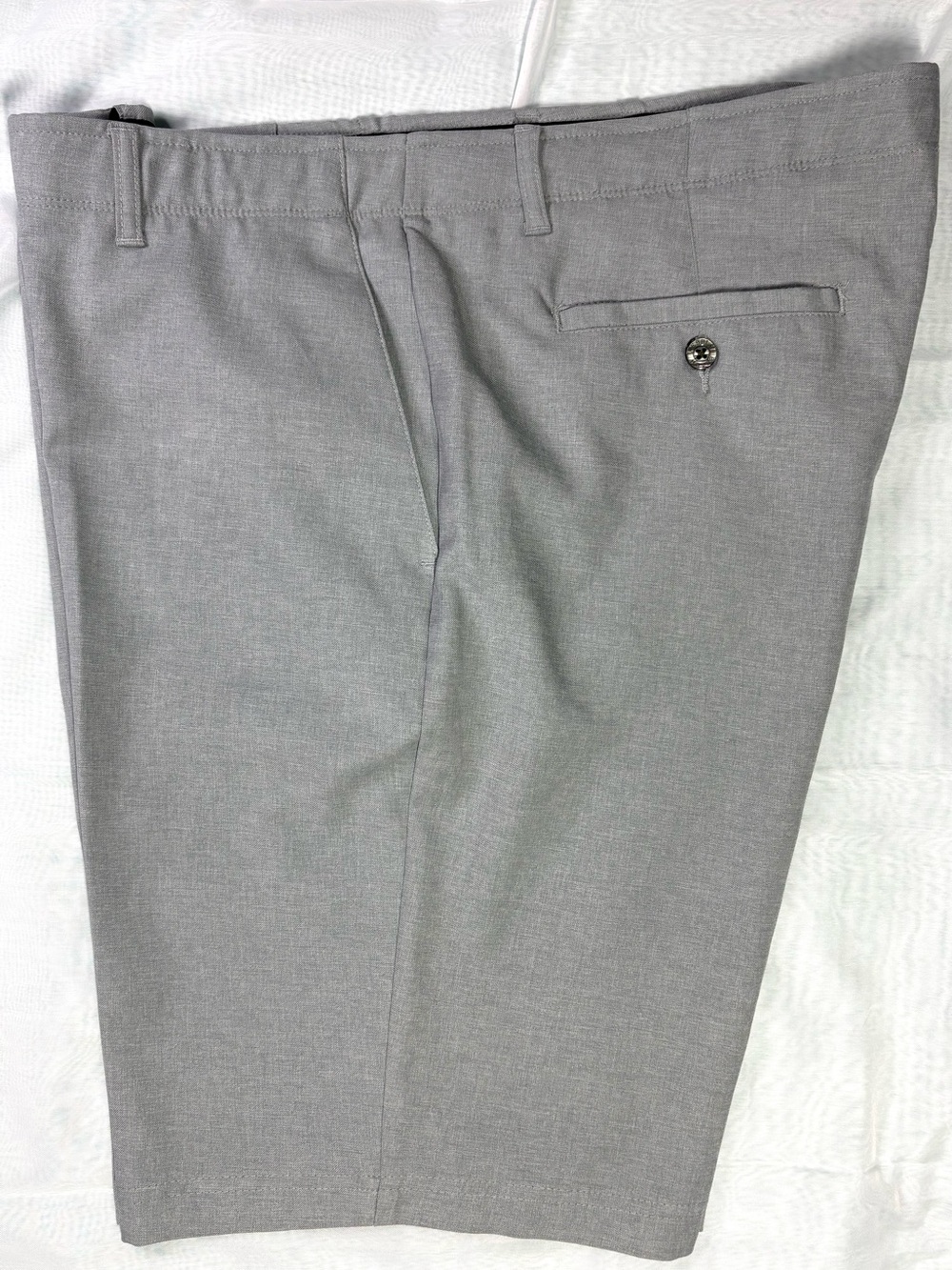 Pebble Beach Gray Flat-Front Men’s Shorts Golf Dry Luxe Performance